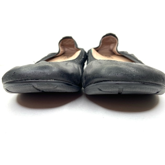 Abeo Bio System Tia Ballet Flats Womens 8.5 N Black Leather Slip On Shoes Arch - Picture 5 of 9